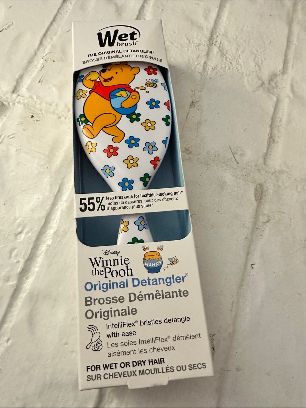 Wet Brush Original Detangler Disney Winnie the Pooh floral Hair Brush New